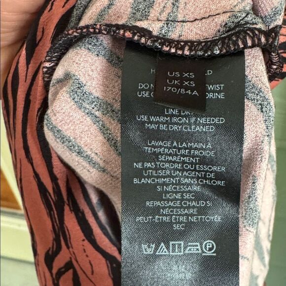 Anthropologie Elyse Printed Bias Slip Dress NWT  XS - Picture 8 of 9